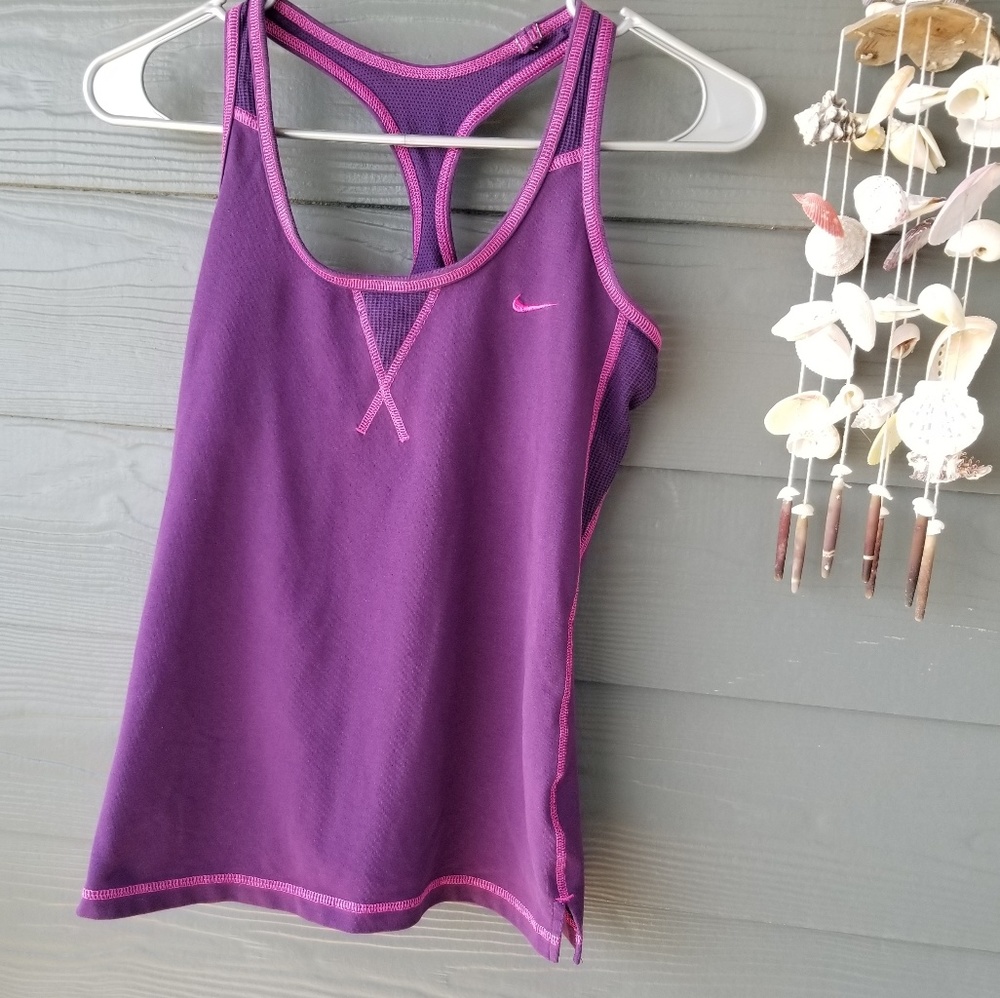 Nike FITDRY purple racerback tank XS